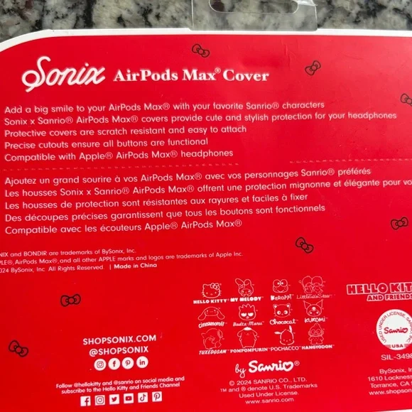 Sonix Hello Kitty and Friends AirPods Max Cover - Multicolor - Picture 4 of 5